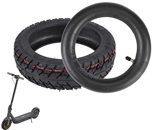 VOLOHAS 60/70-6,5 Schlauchloser Reifen für Xiaomi 5/5 Pro/5 Max, Tubeless Reifen mit Doppelte Stärke Schlauch für Ninebot Max G30/G30D/G30D2 Elektroroller Explosionsgeschützte Straßenreifen (1 Satz)