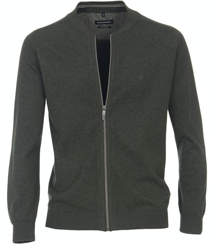 CASAMODA - Herren Strickjacke unifarben (004440), Größe:3XL, Farbe:Dunkelgrün (328)