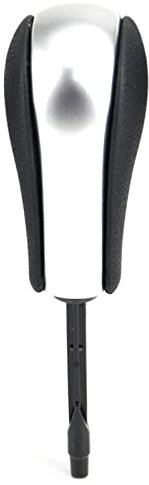 Schaltknauf Kohlefaser-Auto-Automatik-Schaltknauf Handball für BMW E39 E46 E53 E60 E61 E63 E64 E83 E81 E82 E87 E90 E91 E92 E93 (Color : Matt Silver-Long)