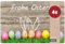 Tischsets 4er als abwaschbare Frühling und Ostern Tischdeko - Platzsets Osterhasen und Ostereier als Tischuntersetzer in 43 cm - Platzdeckchen als Tischunterlage für Esstisch Wohnzimmer Tisch
