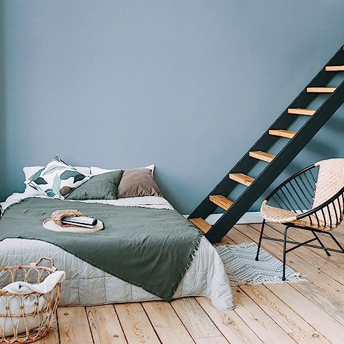 Livingwalls Travel Styles Non-Woven Wallpaper - Colour Textured Wallpaper in Blue - Scandinavian Wall Wallpaper for Different Rooms in 10.05 m x 0.53 m