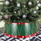 HarcoHome Weihnachtsbaum-Halsband, 72,1 cm D, festliches Trommeldesign, Weihnachtsbaumring, Weihnachtsbaum-Basisabdeckung, atemberaubendes Spiegel-Finish, Weihnachtsbaumrock für