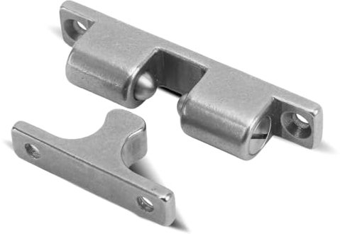 WOOXGEHM Serratura a Doppio Cilindro per Porte, Scrocco a Scatto da 70 Mm, Scrocco a Cilindro in Acciaio Inox 304, Tensione dello Scrocco Regolabile, per Porte a Sfera in Mobili e Armadi