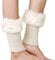 Nidddiv Elektrische Socken Frauen Herbst und Winter kurz gedrehte Wolle warme Socken Stiefel Abdeckung Strickwolle Beinschutz Heizdecke Mit Akku Outdoor (Beige, One Size)