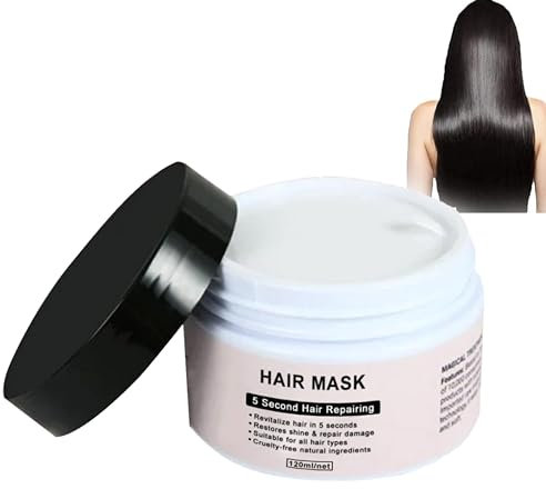 Heykeratin Magische Keratin Behandlung Haarmaske - 5 Sekunden zur Wiederherstellung von Weichem Haar, Heykeratin Kollagen-Haarmaske, Keratin Haarmaske für Trockenes und Geschädigtes Haar (1 Stöcke)