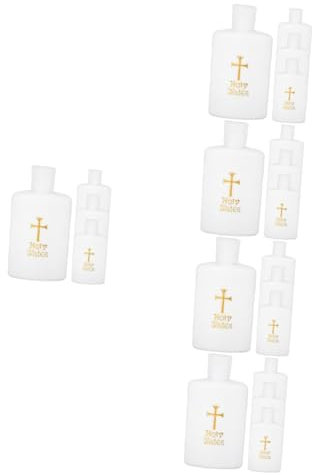 Alipis 20 Pièces d'eau Bénite Police d'eau Bénite Petites Bouteilles Bouteilles en Plastique d'eau De Bénédiction Récipient d'eau Rechargeable Bouteilles Décoratives