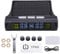 Geloo Universal Tire Pressure Monitoring System with 4 External Sensors Wireless TPMS Solar Monitor with Alarm Mode,Pressure Range 0-5 bar for Caravans RV Car SUV Trailer