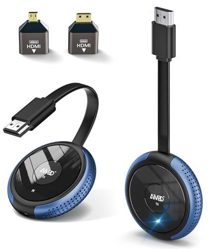 Nessun Ritardo HDMI Wireless Extender - Trasmettitore e Ricevitore 165FT/50M 5G 4K Kit Plug and Play per Laptop/Fotocamera/Blu-ray/PS5 a HDTV/Proiettore per Ufficio Scuola