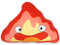 DigiTizerArt Anime Cartoon Movie Character Plush Throw Pillow 3D Flame Shape with Cute Face Decoration Pillows Fans Gift Cosplay 39cm for Car, Bedroom, Sofa, Couch, Living Room