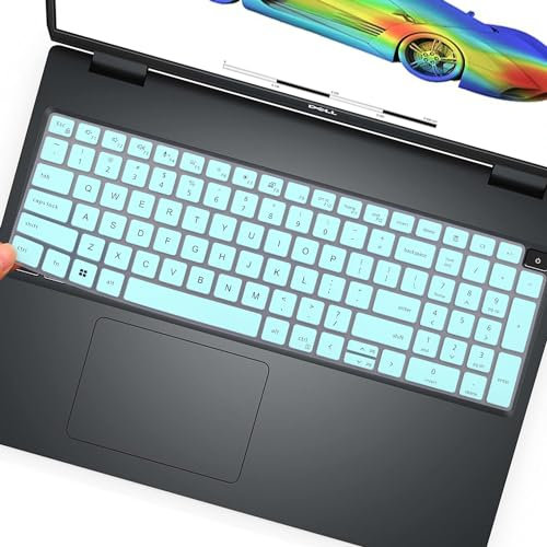 Keyboard Cover for Dell Precision 16 7670 7680 Laptop, Dell Precision 7770 7780 17.3 Inch Laptop Accessories Protective Keyboard Cover Skin-Mint
