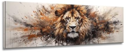 Mixmblon Diamond Painting Groß xxl, Löwe, 50x150cm, DIY 5D Square Diamond Painting Set für Home Wand Decor, Muttertagsgeschenke für Mama