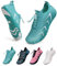 WateLves Unisex Barfußschuhe Damen Herren Wasserschuhe Badeschuhe Schnell Trocknend Weich Traillaufschuhe Fitnessschuhe mit rutschfest Sohle & Breiter Zehenbox(Mondgrün 43)