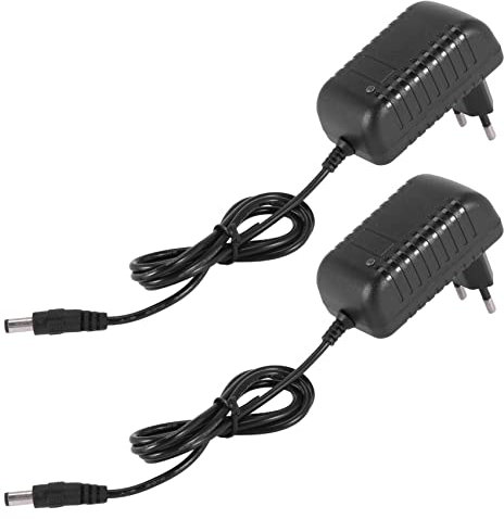 BRETALE 2X AC 100-240V A DC 9V 2A Adaptador Convertidor Cargador de Fuente de Alimentacion (Enchufe de UE)