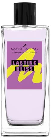 Manhattan Lasting Bliss Eau de Parfum, fruchtig-blumiger Duft für Frauen mit Kirschblüte, Pfingstrose und Vanille, 100 ml