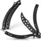MAJESTY FOREST® CSGO Butterfly Trainer (Black) - Balisong Messer als Trainingsmesser mit E-Book zum Tricks lernen