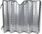 Cofan Parasol Delantero Aluminizado con Efecto Láser | 2 Ventosas Incluidas | Protección UV para Vehículos