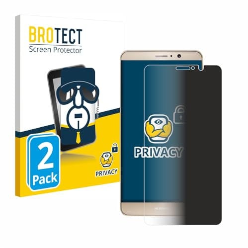 BROTECT (2 Stück Anti-Spy Blickschutzfolie für Huawei Mate 9 Privacy Screen Protector [Displayschutz-Folie, Sichtschutz, Blaulichtfilter]