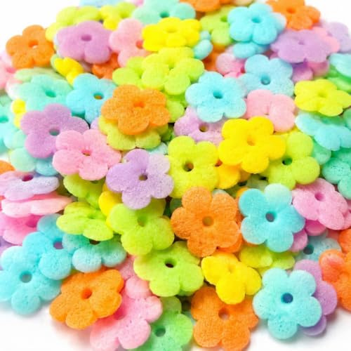 100g Edible Flowers Sprinkles Of Colorful Flower Cake Sprinkles, Edible Cake Decorations, Sugar Balls for Cupcake Cakes Sprinkle On Birthday Wedding Party (FLowers)