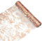 Table Runner,Sparkling Tulle Roll with Gold Foil 28cm x 10M Shiny Netting Table Centre Piece Decorations Glitter Gift Floral Wrapping Paper Rolls For Birthday Party Wedding Table Decoration Rose