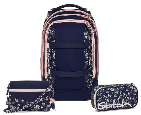 Satch Pack Beauty and the School Edition Schulrucksack Set 3tlg. (Bloomy Breeze)