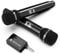 Microfono Wireless,Microfono con Nonnessione chip Uno a Uno, Bassa latenza, Ricaricabile, 40H, Portata 200 FT, Plug and Play, Design Ergonomico, Karaoke con Microfono per Canto, Discorso, Feste