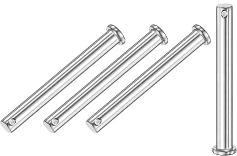 M METERXITY Einloch Bolzen M10 x 100mm 4er Pack | 304 Edelstahl Flachkopf Bolzen Für Mechanische Verbindungen/Festteile/Schiffstakelage Wiederverwendbarer Gelenkbolzen