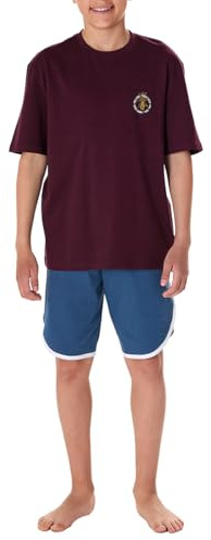 Schiesser Jungen Schlafanzug Set Kurz - 100% Organic Bio Baumwolle - Größe 140 Bis 176 Pyjamaset (1er Pack)