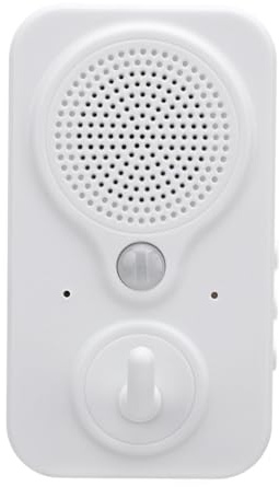 Motion Sensor Doorbell with DIY Recording, 3-5m PIR Range | ABS housing, rechargeable 500mAh battery, charging, shop office home entry use, adhesive or screw mount