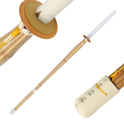 DEPICE Shinai Kendo Schwert aus Bambus mit Leder-Griff, Größen 30-39