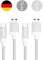 TUPower K22 USB C Cable Supercharge USB 2.0 1.8 m Pack of 2 Fast Charging Cables: for Huawei Mate 20 Pro P30 Pro P20 Honor View 20 Long Silver, 2 x 1.8 m