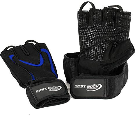Best Body Nutrition Handschuhe Top Grip 2.0 - Schwarz/Blau - Gr. XL