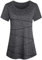 iClosam Sport T-Shirt Damen Laufshirt Shortsleeve Yoga Gym Tops Sportshirt Damen Locker Sportkleidung Frauen