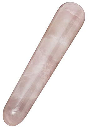 ACAMPTAR Natural Rose Quartz Crystal Yoni Wands Gemstone Rocks Massage