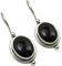 SilverStarJewel Cab Schwarz Onyx Ohrringe 2,5 cm 925 Rein Silber Edelsteine Geschenk
