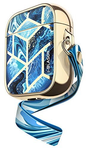 i-Blason Hülle für AirPods Tragbar AirPods Case Stoßfest AirPods Schutzhülle Stylish AirPods Cover [Cosmo] für Apple AirPods 1 & 2, Ocean