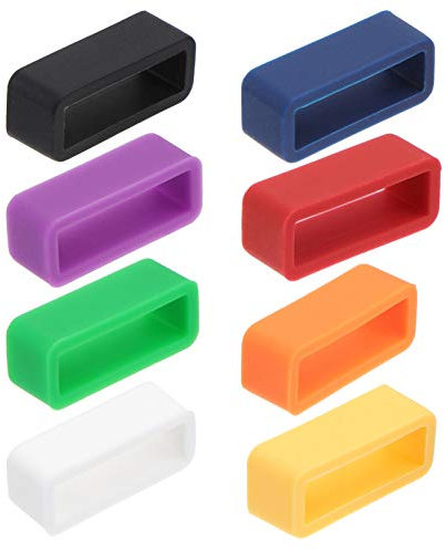 Hemobllo 8 Pièces Bracelet De Montre Boucle En Silicone Anneau De Boucle Anti-chute Support De D'anneau Gardien De L'anneau Bracelet En Silicone Montres Remplacer Porte-anneau