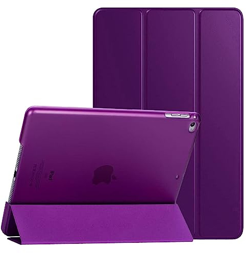 For Apple iPad Mini 4th/5th Gen A1538 A1550 A2126 A2124 Smart Magnetic Stand Case with Automatic Wake/Sleep (Purple)