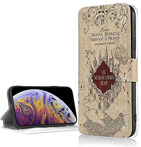 Harry Potter Iphone Xr Leather Case Flip Phone Case, Fashionable Phone Protective Cover, Suitable For Iphone Xr Shockproof Phone Case
