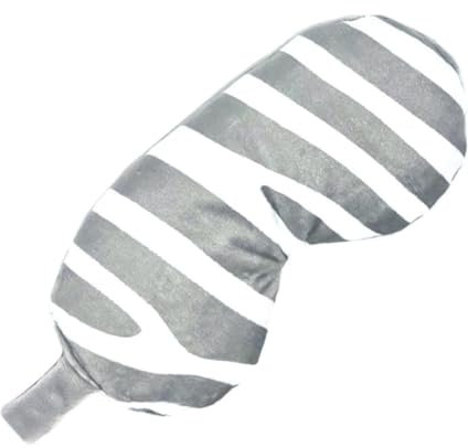Level Deep Therapy Lavender Weighted Wheat Eye Masks - Microwaveable & Freezable - Soothing Heat Masks - Pain & Stress Relief - Migraines, Anxiety & Tension - Zebra Print