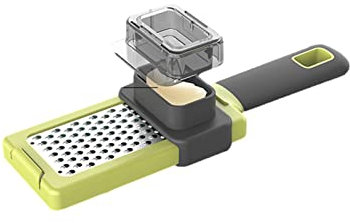 Yusheng Moulin à Ail en Acier Inoxydable avec Protège-Mains pour Râper Chocolat, Légumes, Fruits