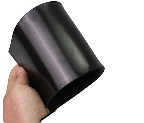 TEN-HIGH 1 Stück Gummiplatte Terrassenpads,500 * 500 * 15 mm industrielle Antivibrationsmatte geeignet für innen und außenbereich,ölbeständige,rutschfeste, isolierte Gummiplatte