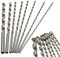 200mm Extra Lange Holzbohrer 8 Stücke Spiralbohrer Set Direkt Schaft Bohrer Bit 4mm - 10mm HSS Metallbohrer Lang für Holz Kunststoff 4mm / 4.2mm / 4.5mm / 5mm / 5.2mm / 6mm / 8mm / 10mm