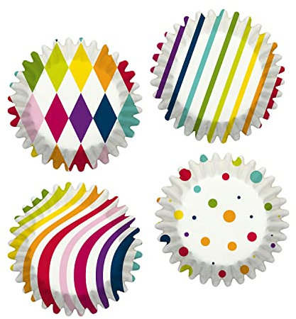 Birkmann, Mini-Papierbackförmchen, Regenbogen, 100 Stück