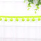 5 Yards 12mm Pompons Borte zum Basteln,Dekoband Mit Bommeln Bälle Pom Poms Fransenborte Zierband Dekoborte Nähzubehör für DIY Basteln Apparel Kleidung,Kostüme,Nähen,Dekoration,Neon Gelb