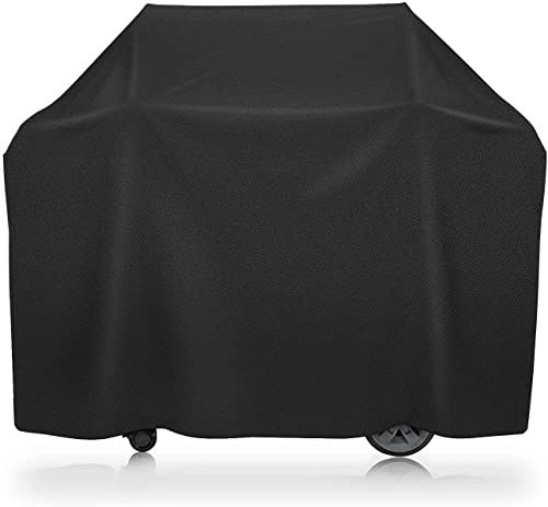 Grillabdeckung Wasserdicht Schwerlast 170 x 117 x 61 cm,Oxford Tuch Große Grillabdeckung Gasgrill Abdeckung Winddicht, Staubschutz, Reißfest mit Aufbewahrungstasche Schwarz