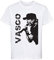 La Maglieria Maglietta t-Shirt di Vasco Tour 2022 stilizzata Bianca o Nera per Uomo Donna Bambini (7-8 Anni, Bianco)