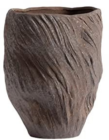 Mud Vase - Chocolate, Stoneware, Chocolate, H: 25 Ø: 16