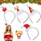 Weihnachts Haarreif, 4 Stück Weihnachts Kopfschmuck, Weihnachts Haarreifen, Rentier Haarreif Geweih Kopfschmuck, Weihnachts Haarschmuck, Weihnachts Accessoires Partyhüte für Kinder Erwachsene