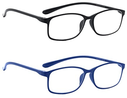 PROFLEX BluOptix Blue Light Blocking lightweight, flexible, scratch resistant, unisex (mens + womens), computer screen technology reading glasses +0.0,+1.0,+1.5,+2.0,+2.5,+3.0,+3.5,+4.0