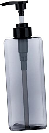 perfk Dispensador de jabón Moderno, Botella de loción, de para baño, Botella de champú, dispensador de detergente para Ropa, dispensador de champú, 800ml Gris